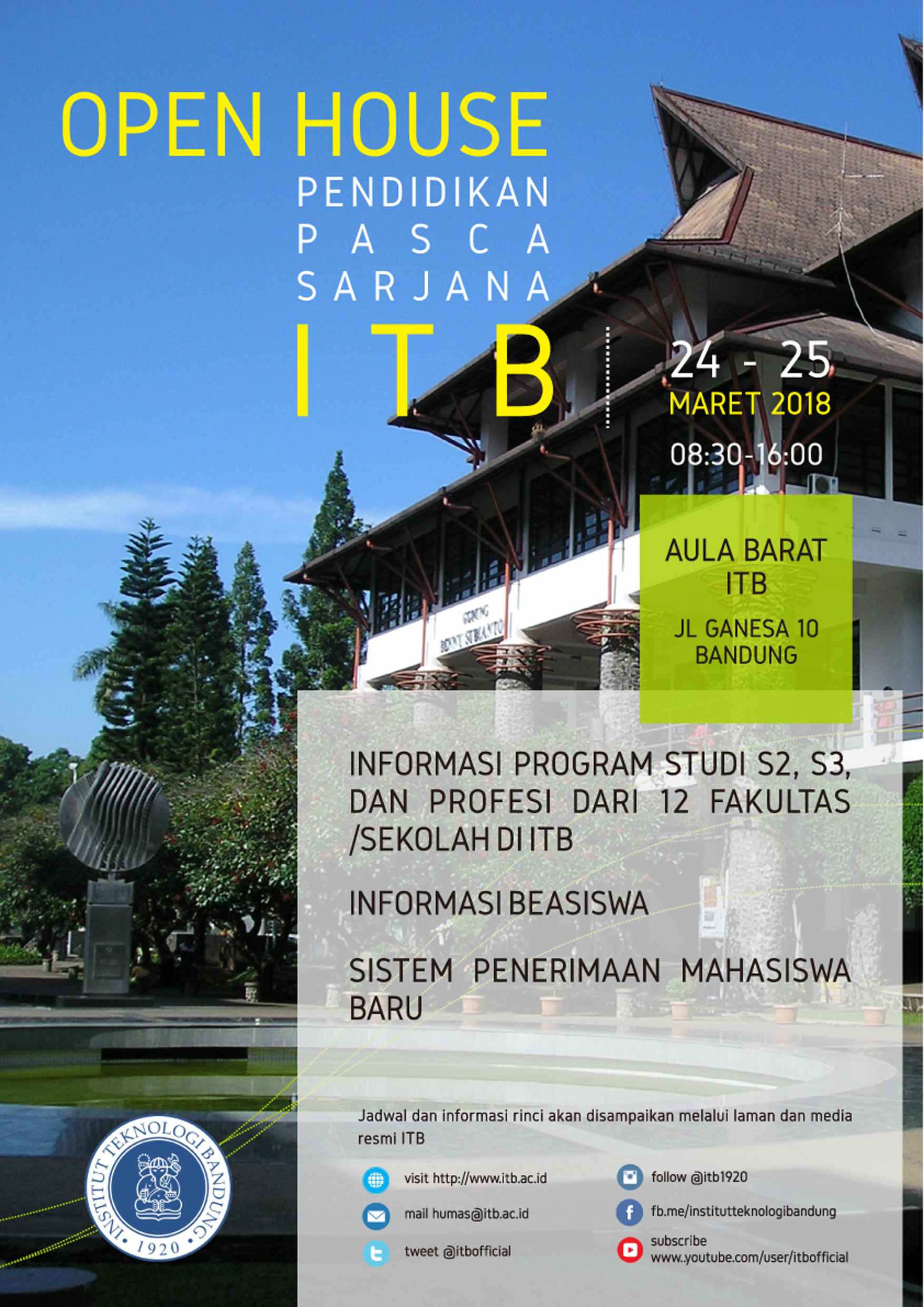 Open House Pascasarjana Fakultas Teknologi Industri Itb 2022 Program 