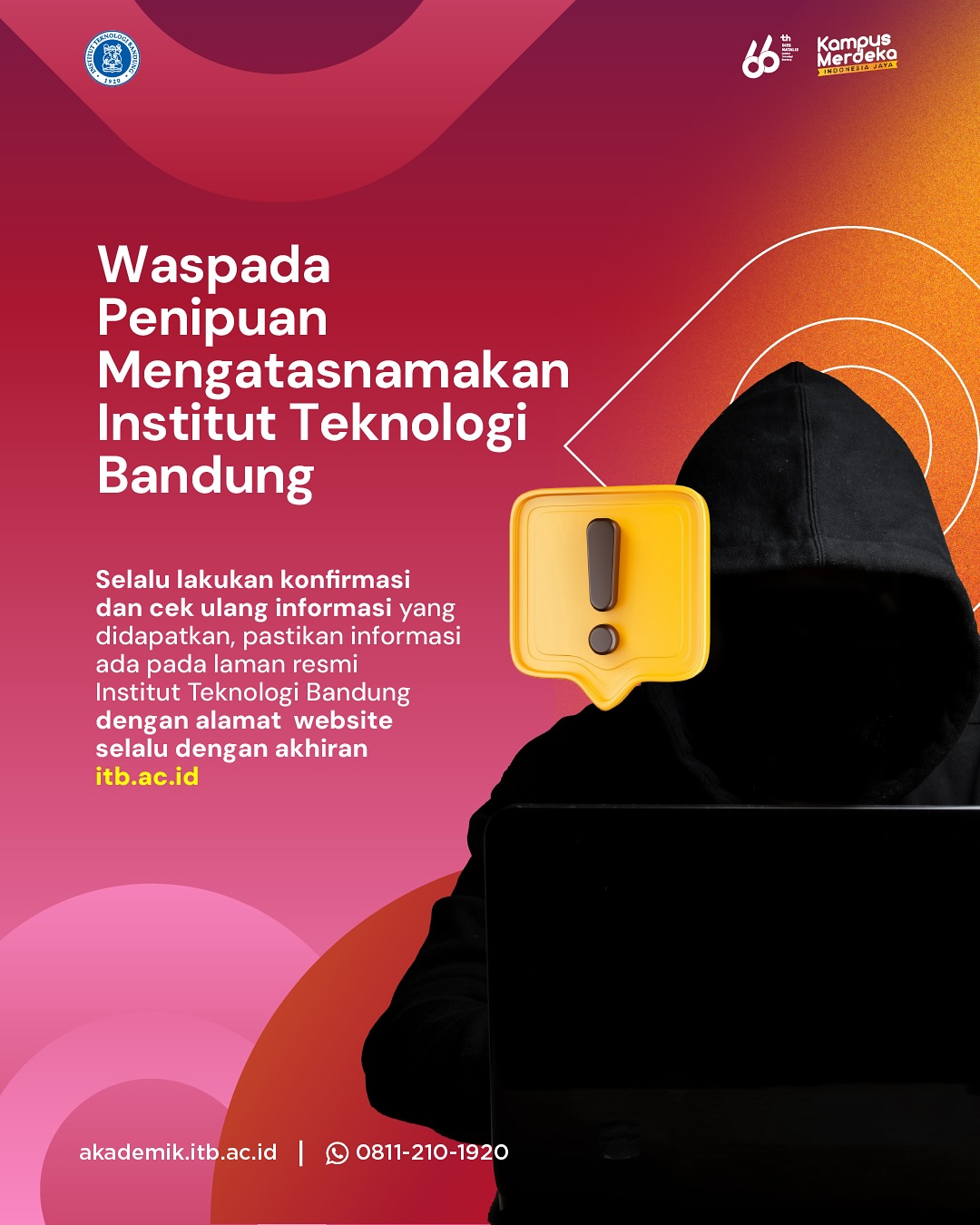 Waspada Penipuan Mengatasnamakan Institut Teknologi Bandung