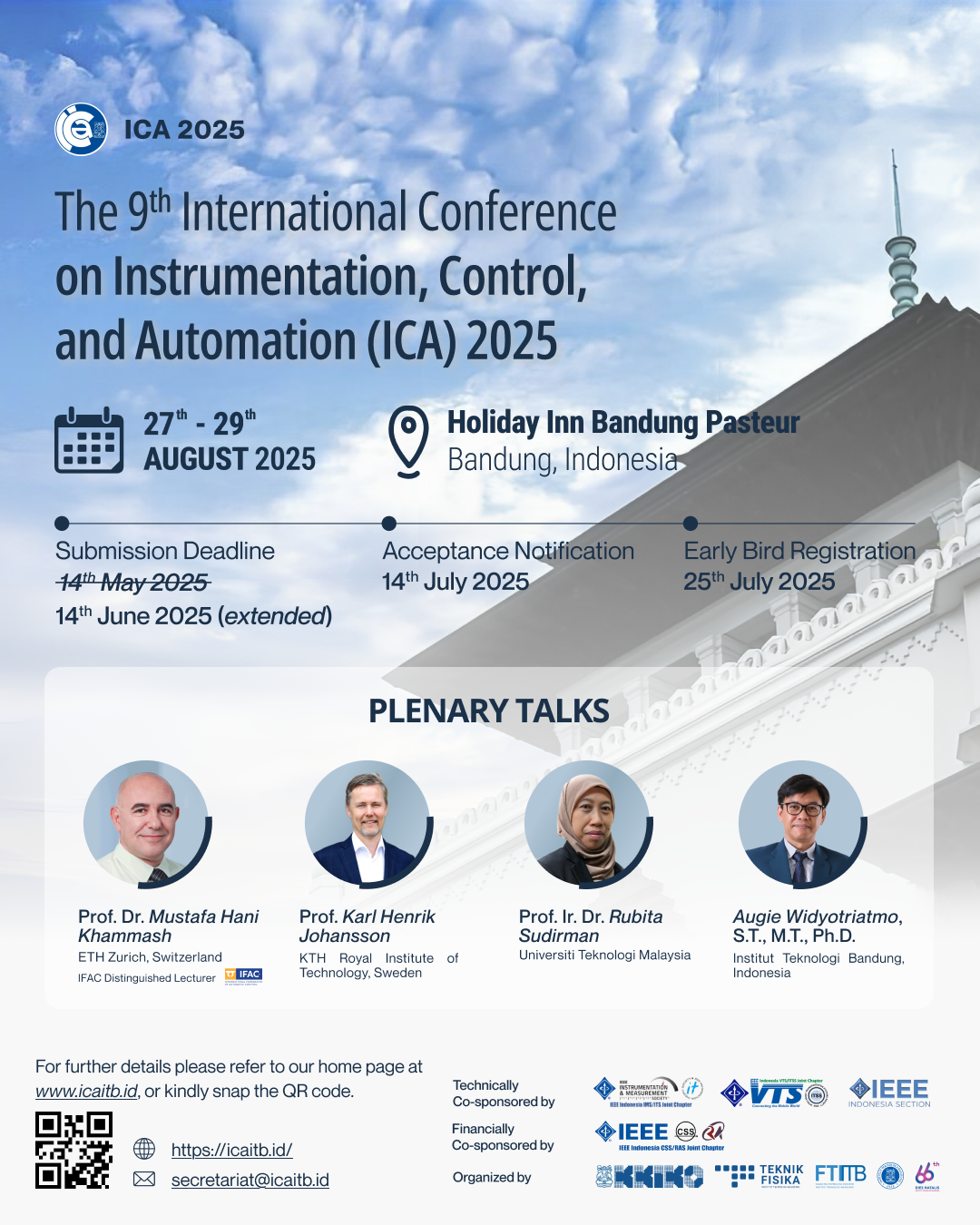 Call for Papers – the 9th International Conference on Instrumentation, Control, and Automation (ICA 2025)ICA 2025