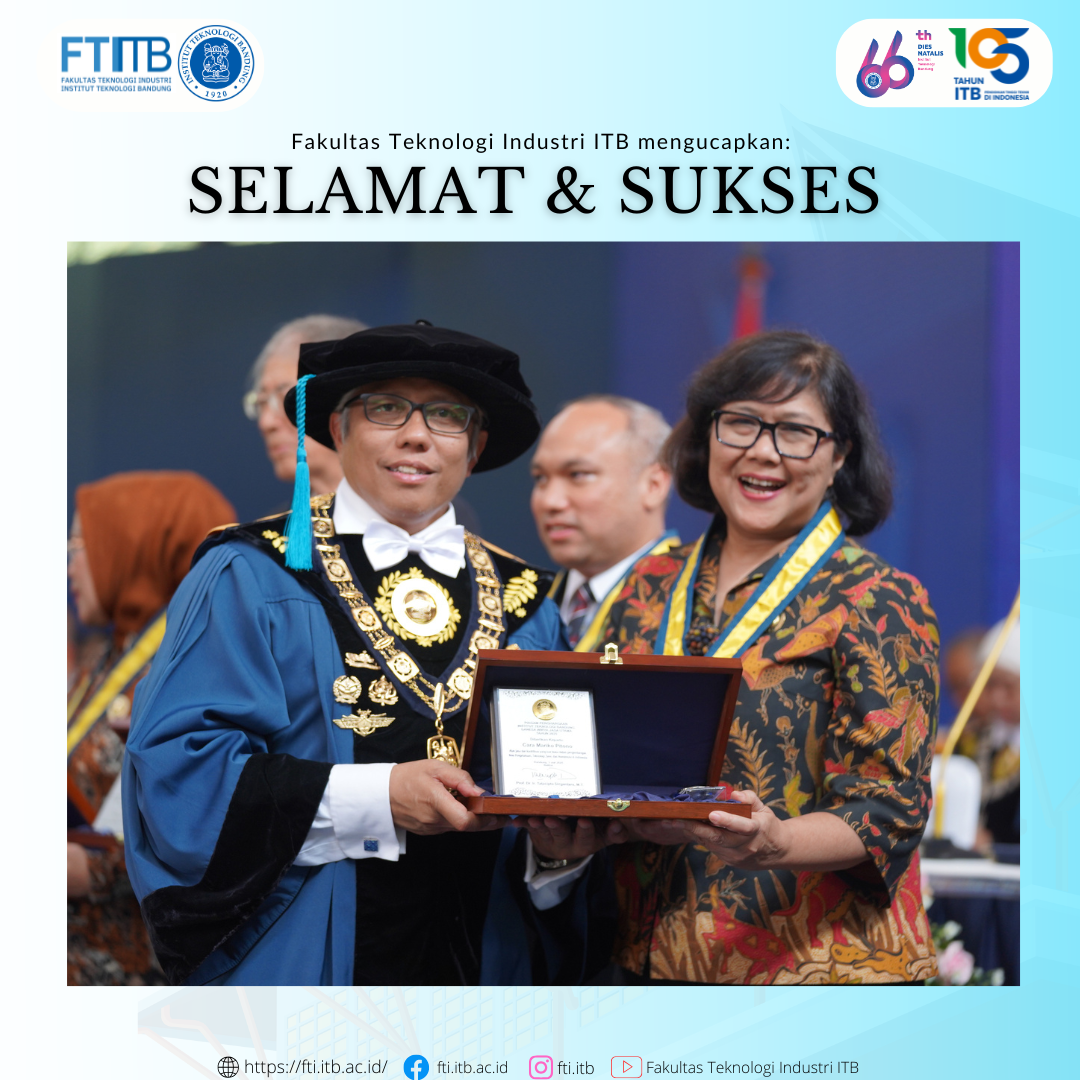 Alumni Teknik Kimia FTI raih penghargaan Ganesa Wirya Jasa Utama